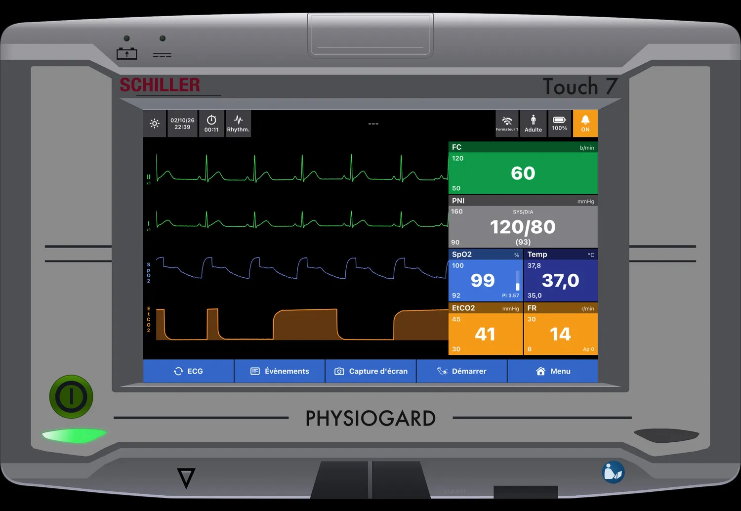 PHYSIOGARD Touch 7 — Châssis complet